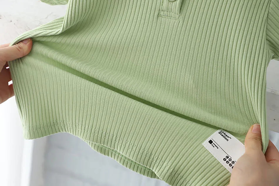 Sporty Striped Outfit Set