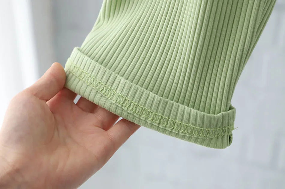 Sporty Striped Outfit Set