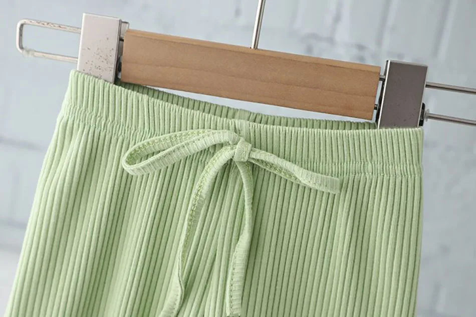 Sporty Striped Outfit Set