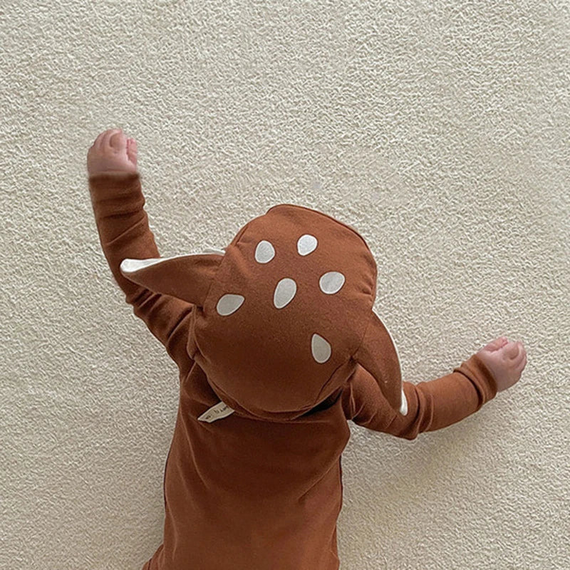 Adorable Infant Deer Costume Set - Romper + Matching Hat
